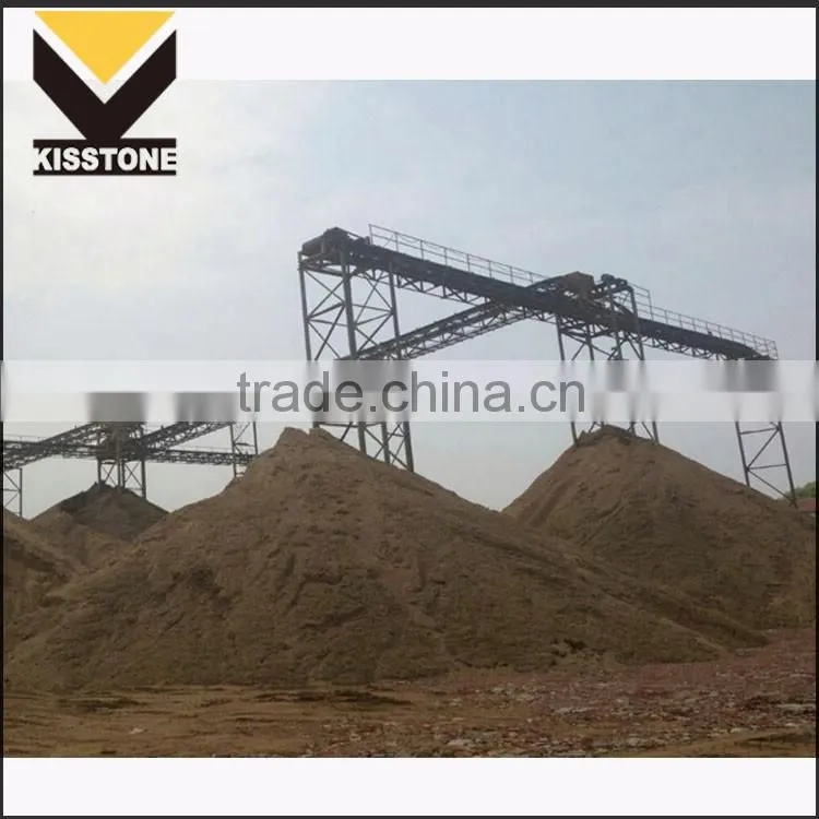 Production line band conveyor structure available to service machinery overseas