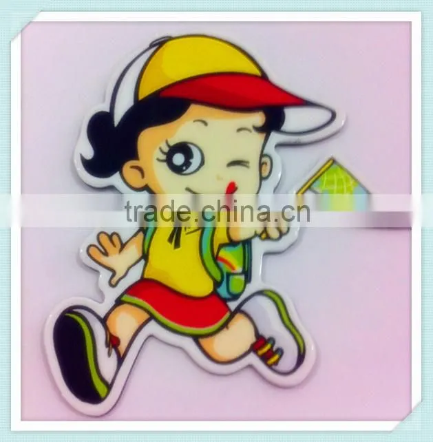 promotional paper printed epoxy fridge magnet
