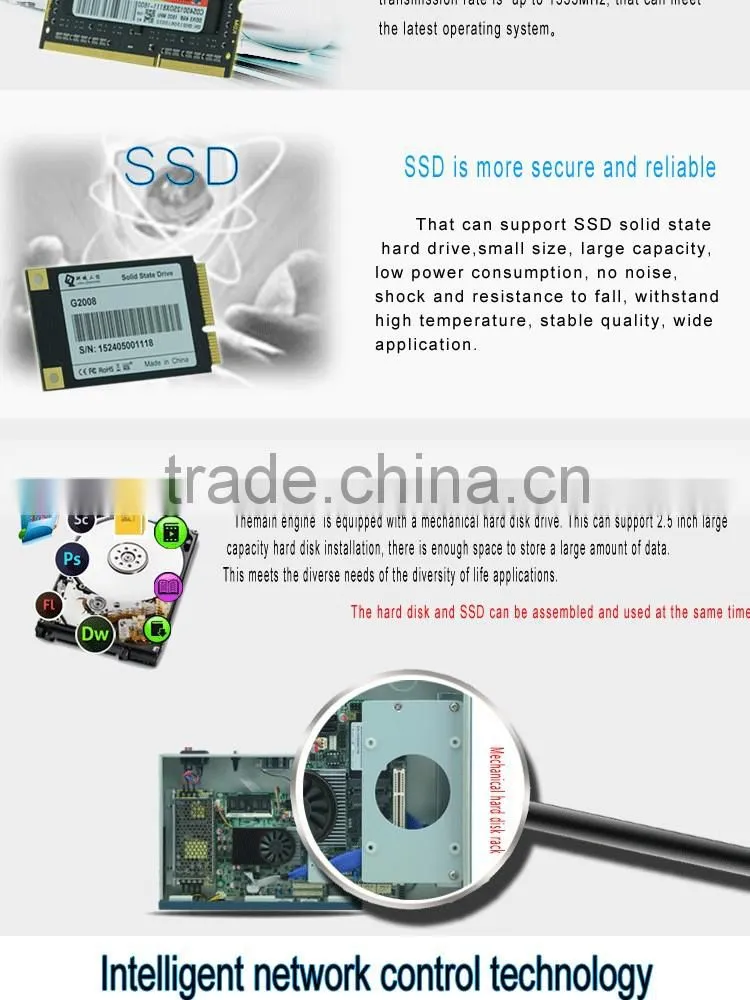 ZM3023-M5V_B -1U Atom D525 4*Lan network server ,1U Rackmount router Server Firewall Appliance