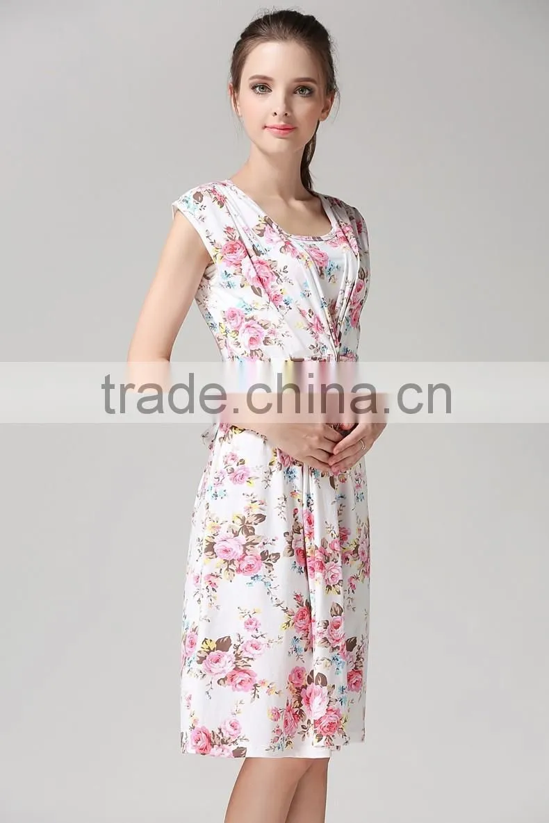 Maternity dresses nursing clothes Breastfeeding Dresses for Pregnant Women
