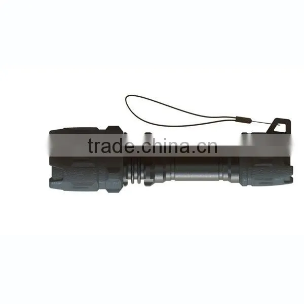 hot sales high power aluminium led torch flashlight, 9M dropped undestruction