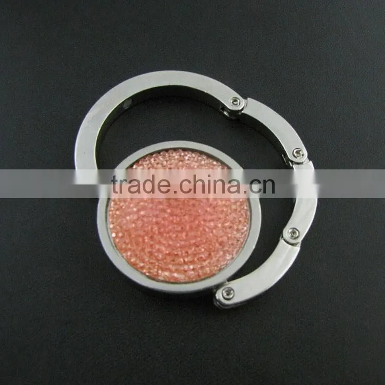 Customized Logo Promotion Round Foldable Bag hanger