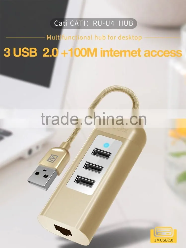 REMAX CATI 3USB 1LAN HUB