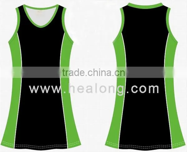 cheap dye high quality custom netball jersey
