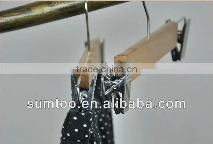 Great Quality Metal Hook Wood Trousers Hanger