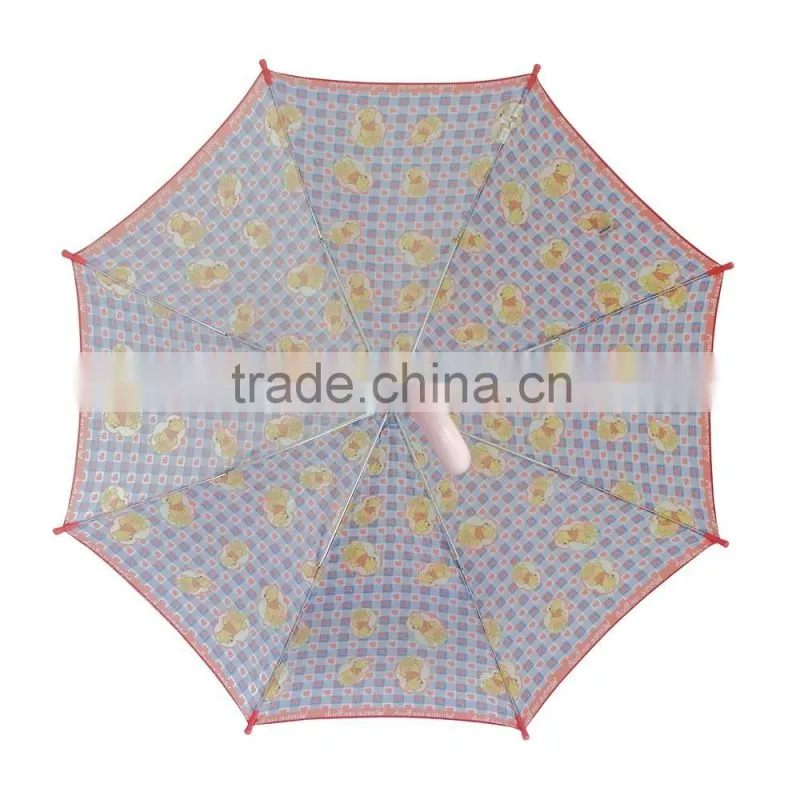 Kids cartoon outdoor child size polyester umbrella