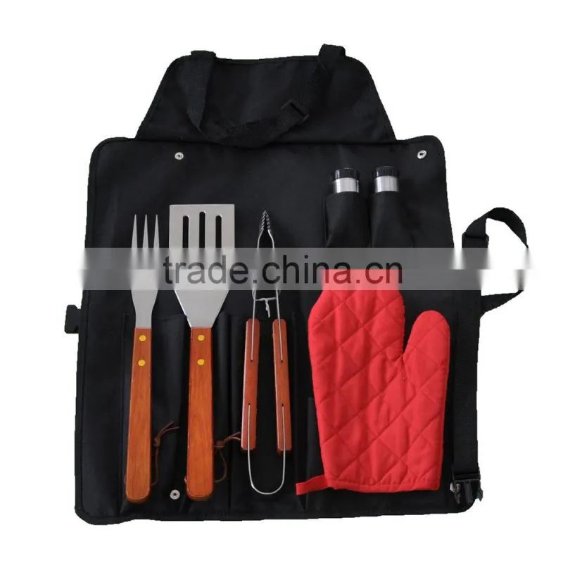 hot sale bbq tool set with apron new style bbq tool set popular bbq tool set