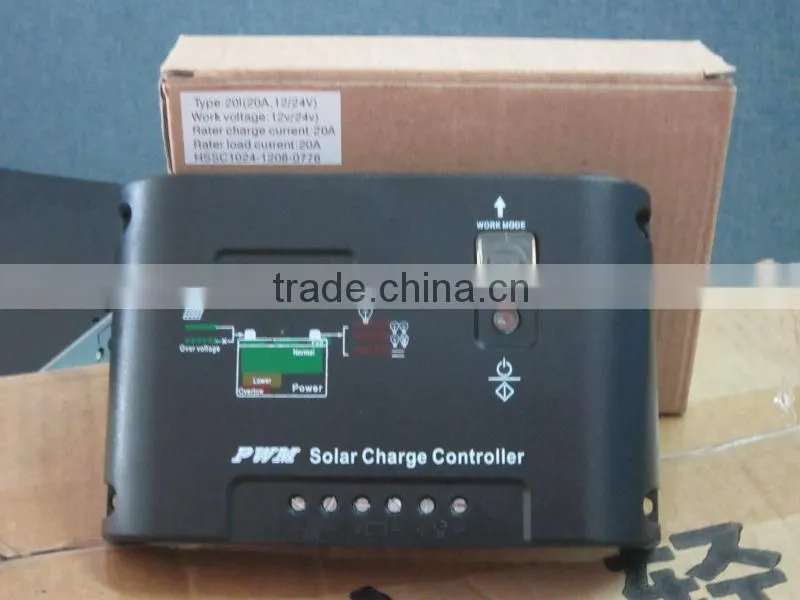 Pure lighting control LED solar controller with PMW