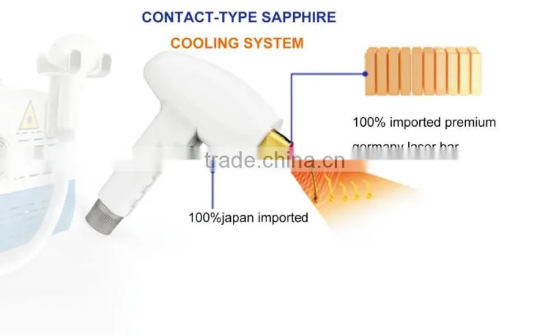 Painless no side-effect diode hair removal laser machine