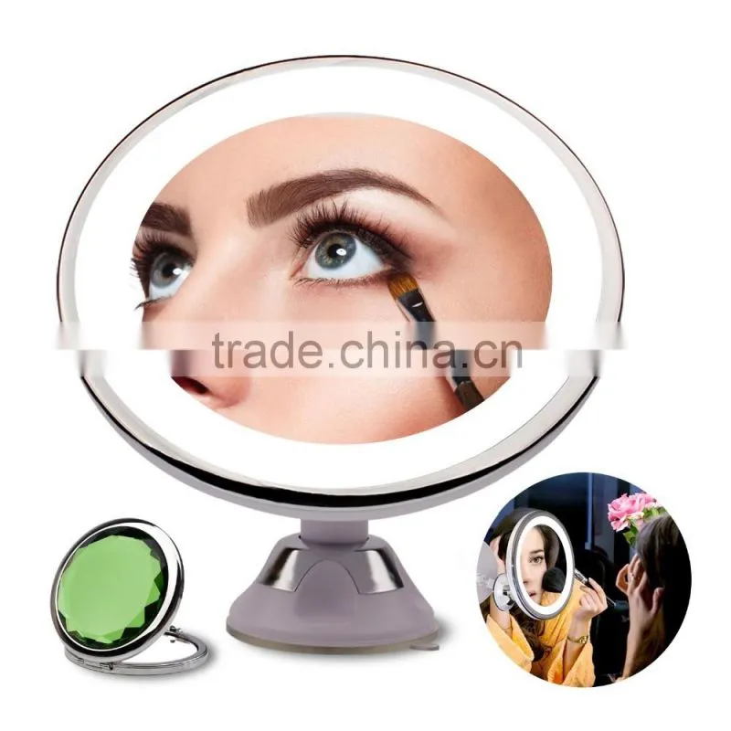 professional LED Makeup Mirror 4*AAA Battery Charging LED Beauty Mirror