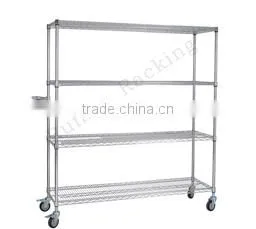CW-22 chrome metal cake luggage rack
