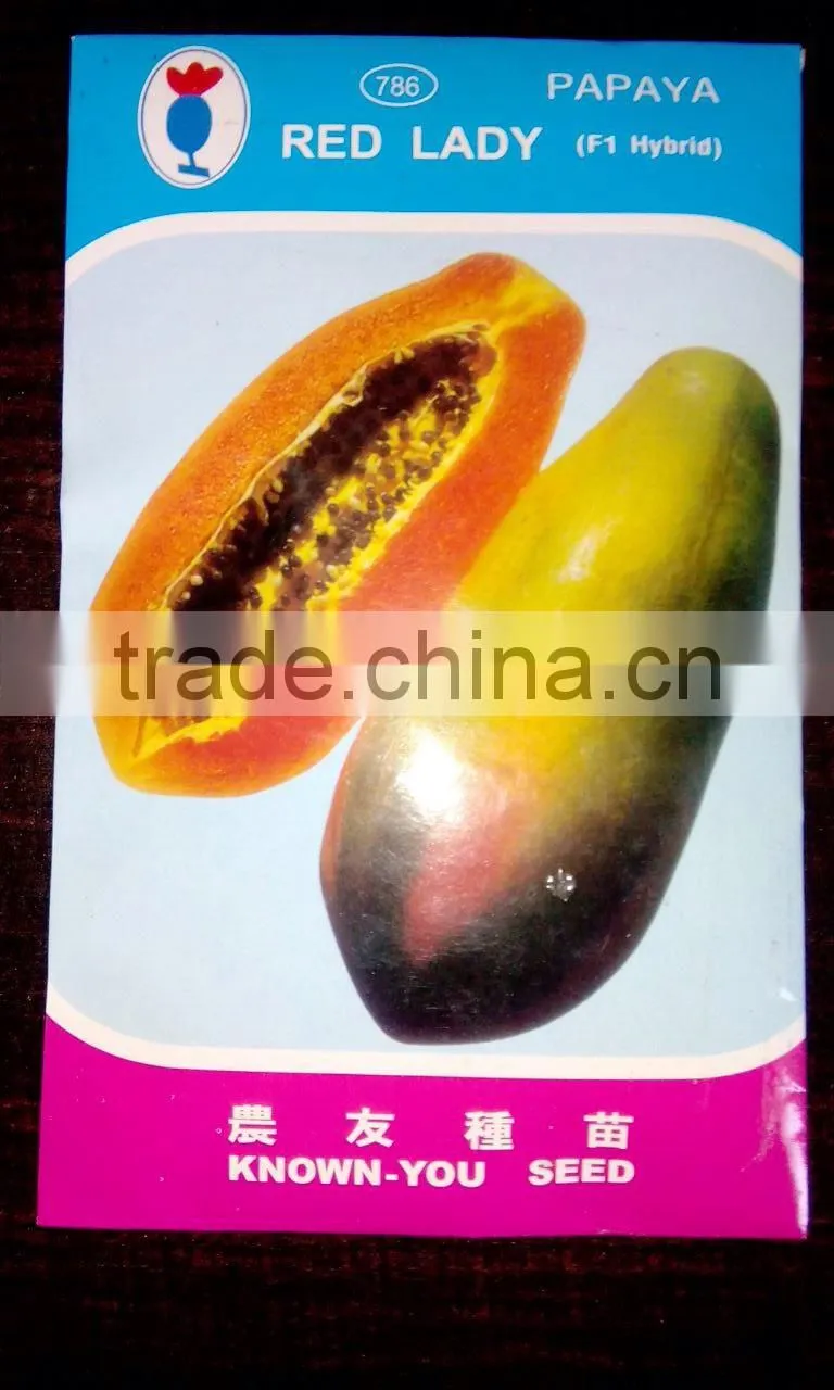 2016 Hybrid F1 High Yield Red Lady Papaya Seeds For Growing Thaiwan