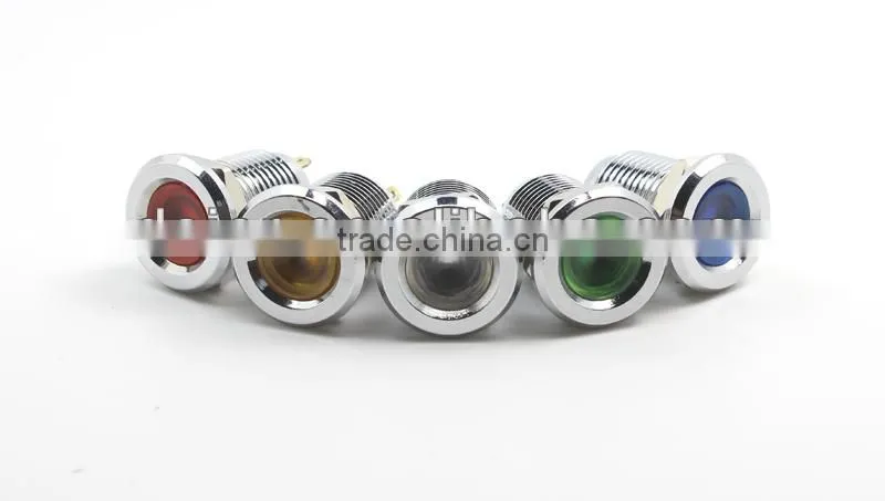 12mm metal indicator 220v pilot lamp GQ12C-D