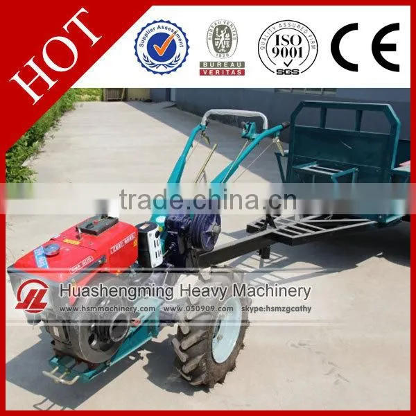 HSM ISO CE 2 Years Warranty Walking Tractor With Trailer