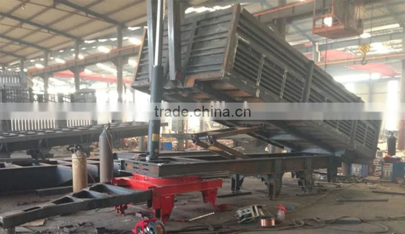 2 axles 4 wheel farm trailers /(flatbed drawbar full trailer and dump tipper full trailer)