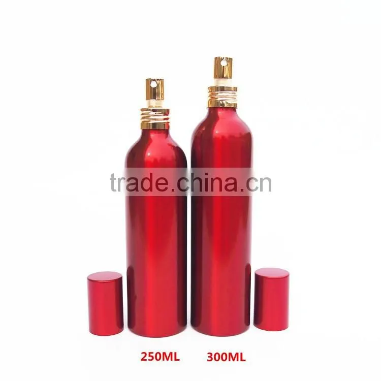Wholesale 30ml-500ml aluminum spray perfume bottles with metal cap for cosmetic packaging