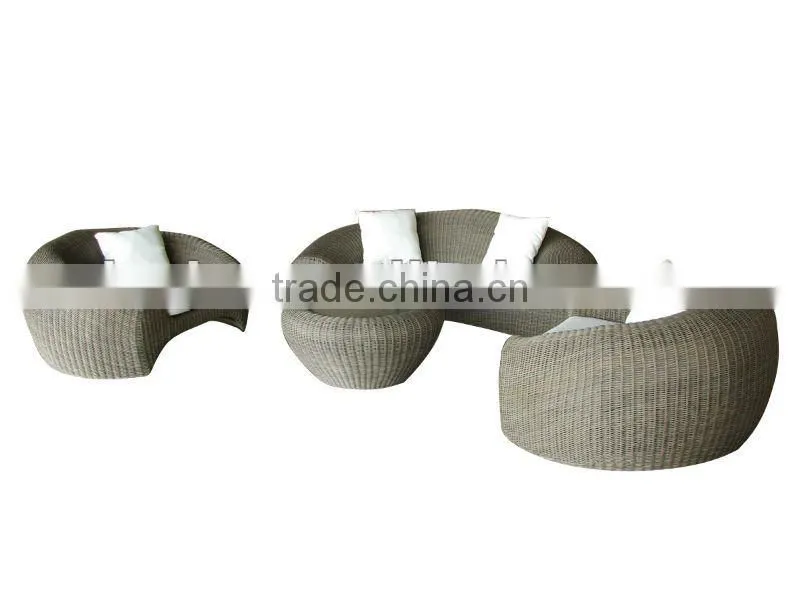 Modern rattan sofa set