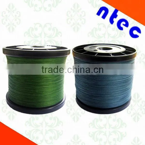 100% polyethene grey color 0.2mm PE braided fishing line