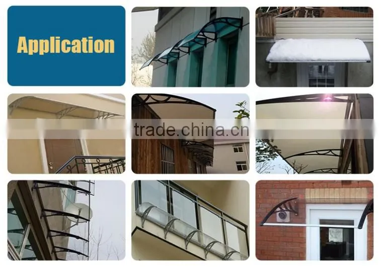 Awning canopy pc polycarbonate for front/back door awning