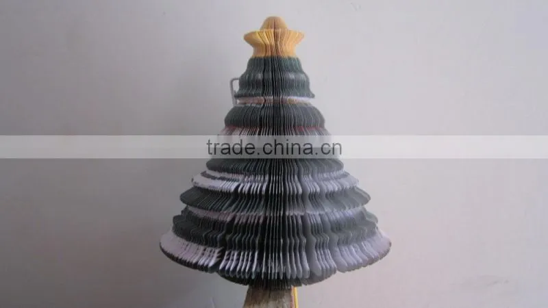 Custom Christmas tree shape note pad