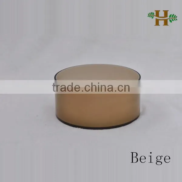 Quality Beige Color Glass Candle Holder for Sale