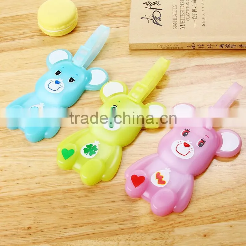 N146 factory supplier high quality hot sale cute cartoon custom brown bear shape luggage tag