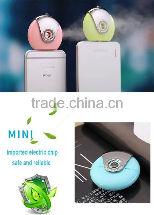 Lazy Mini Mobile Moisture Supplier Portable Facial Beauty Spay Moisturizer Humidifier For Wholesale