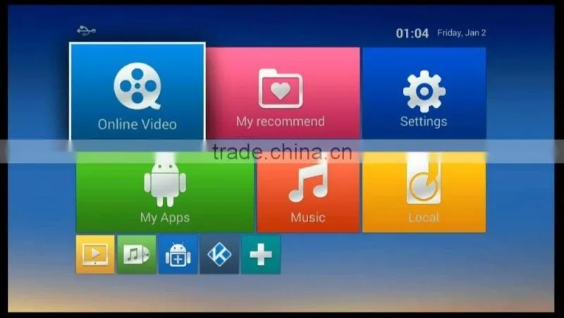 Freesat Amlogic S805 Quad core android 4.4.2 tv box support bluetooth 4.0,, 1G+8G, Amlogic android TV box