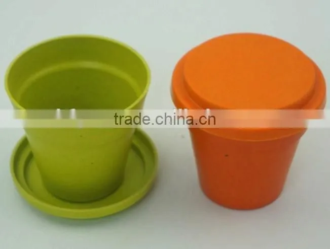 High Quality Bamboo Fiber Garden Pot,100% biodegradable