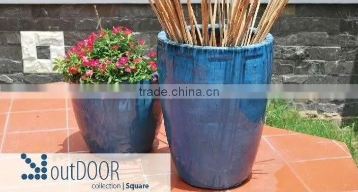 Vietnam copper red Ceramic flower pot