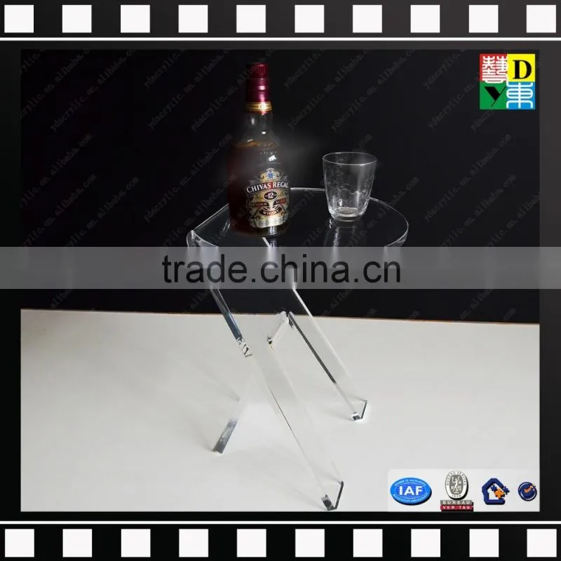 Wholesale antique design acrylic,plexi,PMMA samll laptop table/portable stand table for laptop
