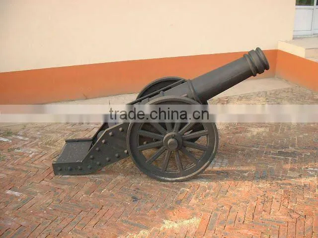 antique model cast iron cannon