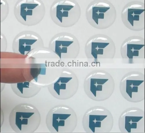 Custom Printing 3D Epoxy Doming Sticker