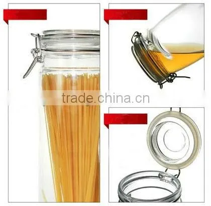 90ml mini glass sealed canister with lid ZJ14030