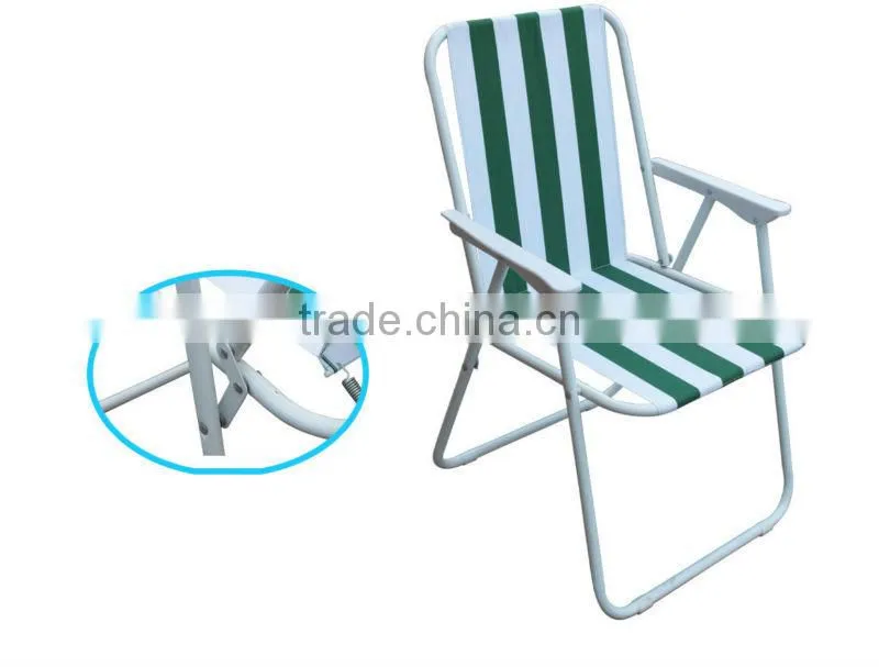 Outdoor beach chair comfortable folding beach chair with spring