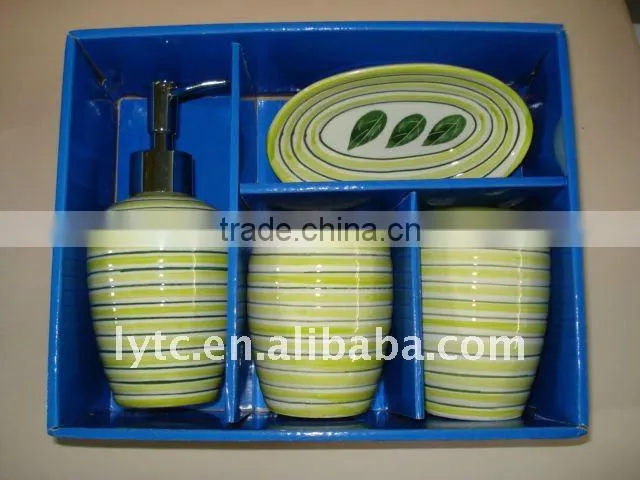 handpaint Ceramic Bathroom Accessory Set