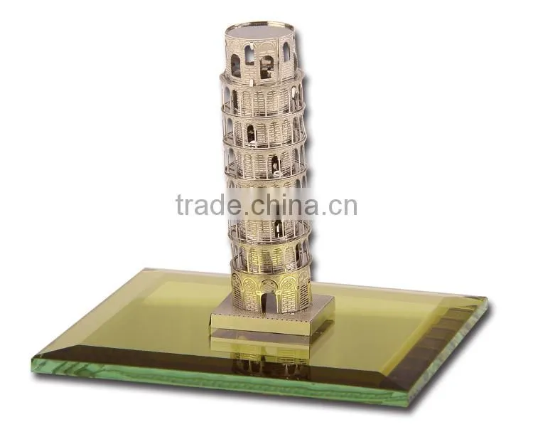 factory Famous building in metal assembling puzzle