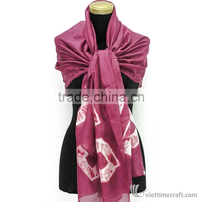 Vietnam natural 100% silk scarf, various colors