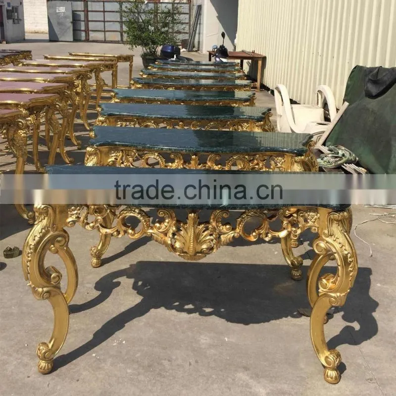Hallway Furniture Console Table With Marble Top For Hotel Decoration