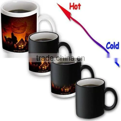 Black Mug Fantasy Mugs Color Changing Creative Ceramic Mug