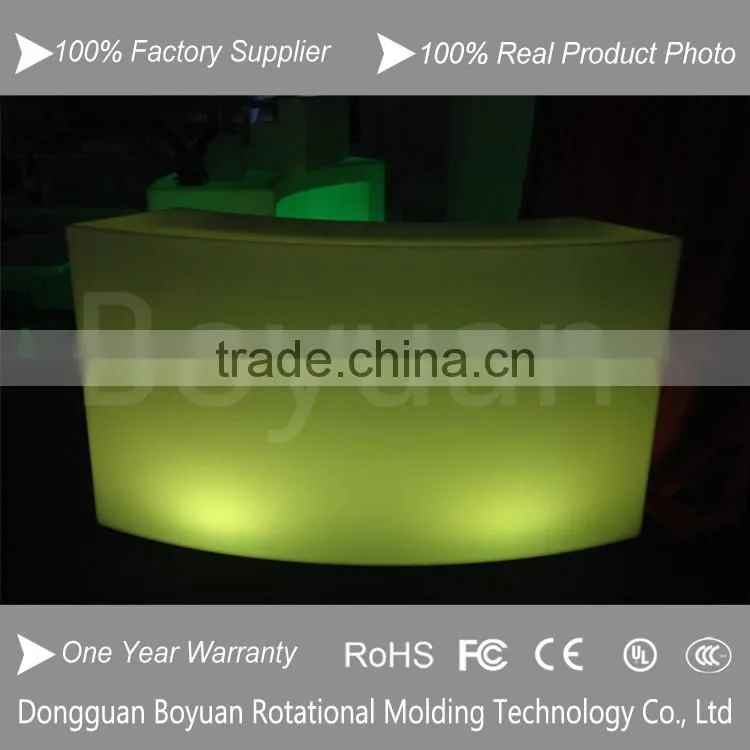 High quality dongguan led bar table, boyuan led bar counter manufacturer