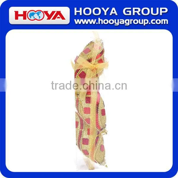 16.5cm Christmas Crutch Red and Golden Mixed