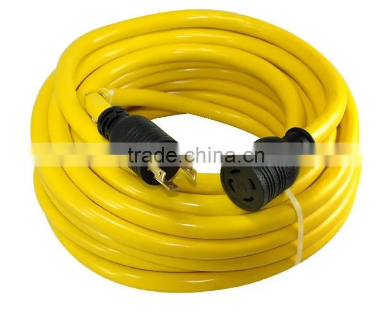 S10335 30-Amp 125/250-volt L14-30 4-Prong Transfer Switch/Generator Extension Cord, 10-Feet