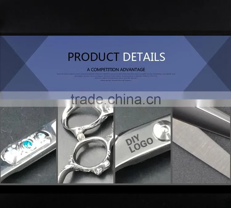 2017 Newest design barber scissors Japanese 440C steel Hair scissors