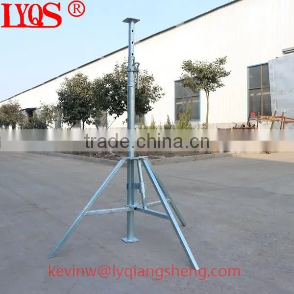 Scaffolding tripod shoring prop leg for construction