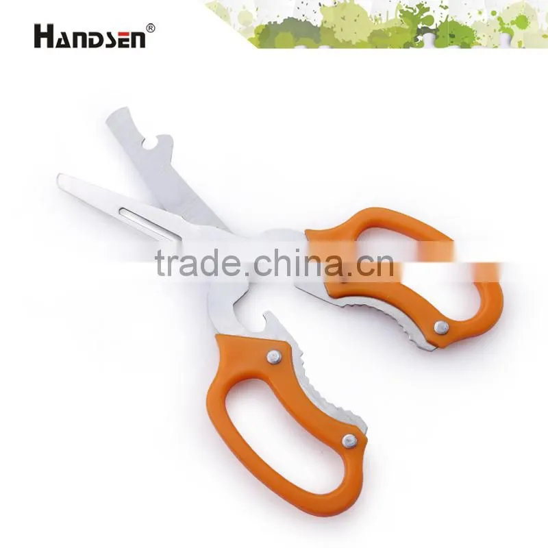 7-1/4" plastic handle multi-functional separable kitchen scissors