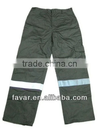 FR cotton oil field industrial workwear cargo pants men with many pockets