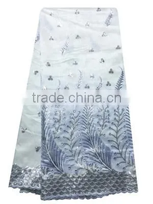 Beaded Raw Silk George Wrappers GP0044 African lace fabrics women dresses