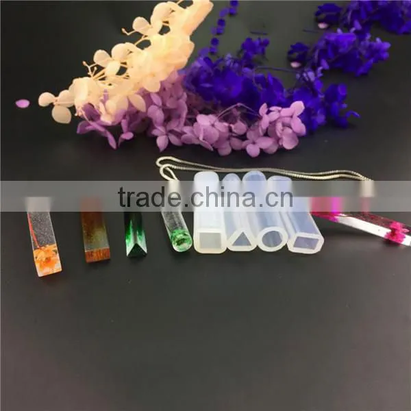 Custom Shape Triangular Prism White Silicone Resin Mold