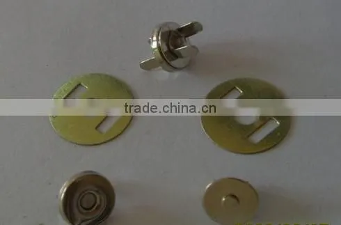 Environment friendly gold finish color magnetic button, magnetic snap button JS-CR-97